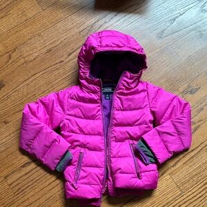 Lands' End Kids Fuchsia Puffer Jacket